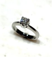 Anello Sommer Gioielli Donna Solitario in Oro bianco Diamante SOLITARIO DIA CT 0.49 VS/F